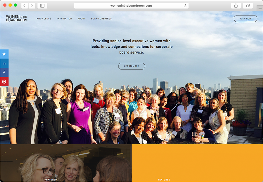 womenintheboardroom.com desktop homepage